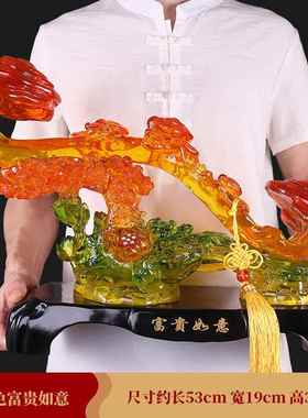 正品大号玉如意客厅摆玄关置物架视新中式电装饰件开业乔柜迁新居