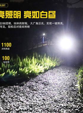 新款多功能迷你手电筒 高亮1100LM强光 硬质铝合金磁吸警示手电筒