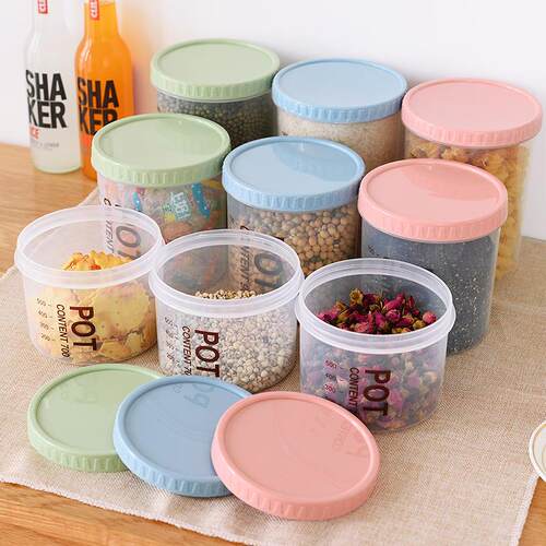Food-grade transparent plastic airtight container, moisture-
