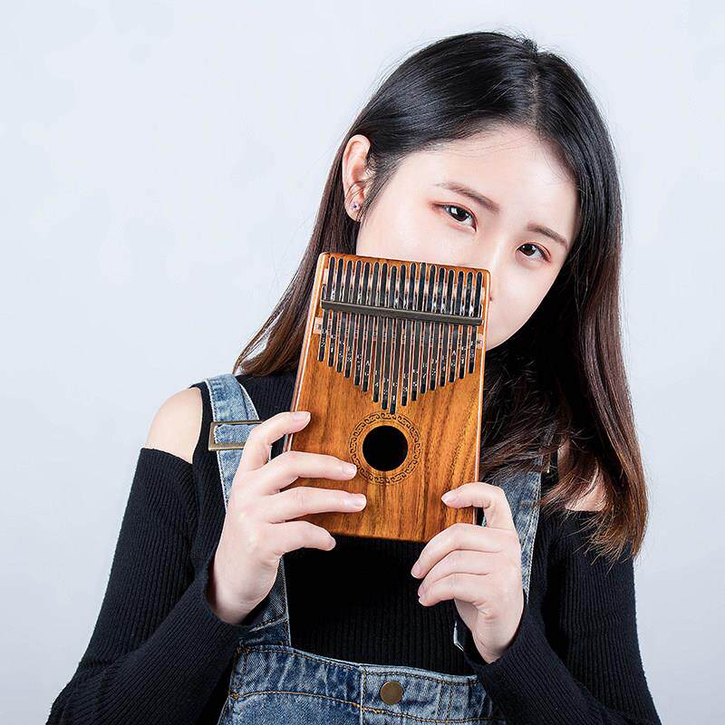 initer拇指琴卡林巴琴初学者入门手指琴可携式17音双层指母琴乐器