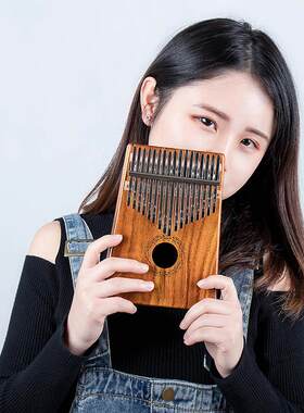 initer拇指琴卡林巴琴初学者入门手指琴可携式17音双层指母琴乐器
