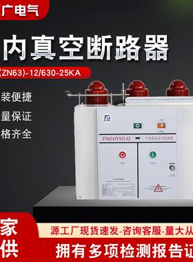 10KV高压开关柜隔离熔断器计量接地避雷器PT手车断路器VS1-12/630