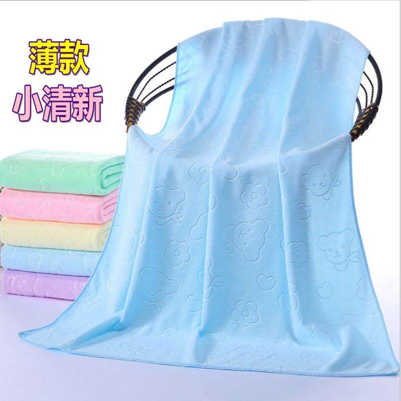 夏季薄款浴巾成人男女儿童个性可爱超薄强吸水抹胸比棉柔软洗澡