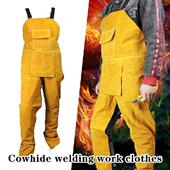 Protective Cowhide Overalls Heat Insulation Welder Apron