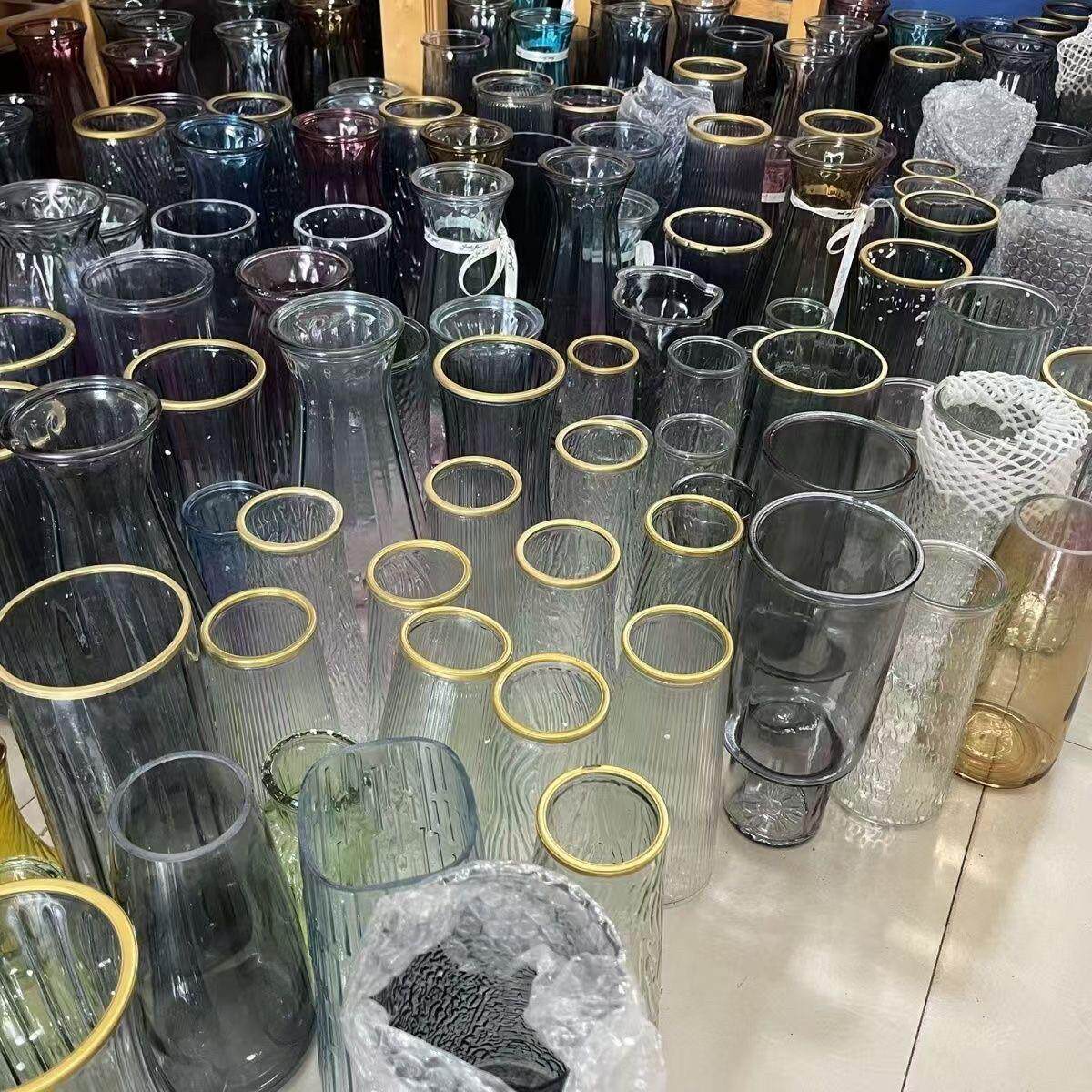 【花瓶清仓】花瓶ins风diy轻奢玻璃花瓶客厅餐桌桌面中式摆件简约