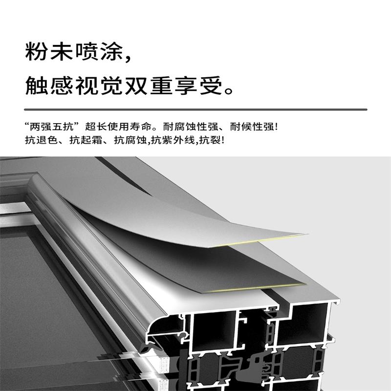 需定制佰亿缘80断桥铝窗封阳台换窗静音隔热降噪平开窗系统窗全屋