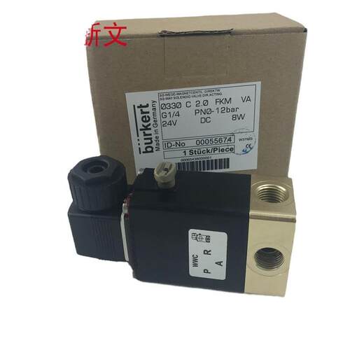 0330 C A 2.0FKMVA G1/4 0331 DC24VAC220V 8W电磁阀宝德burker