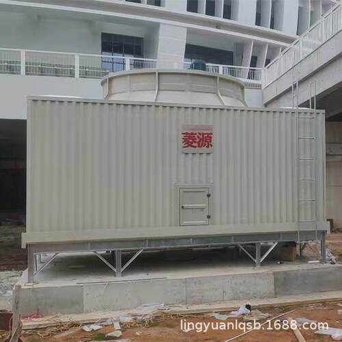 惠州工业型方形横流式冷却塔供应玻璃钢300T方形水塔螺杆机水塔
