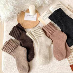 5 10 15 20 Pairs Women Mid calf Socks Casual Comfy Warm Fall