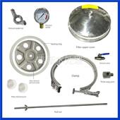 304不锈钢精密安全过滤器夹法兰工业家用Pp棉滤芯预过滤机