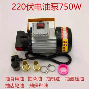 电动抽油泵柴油220伏750W550W自吸泵液压油抽油机加油泵齿轮油泵