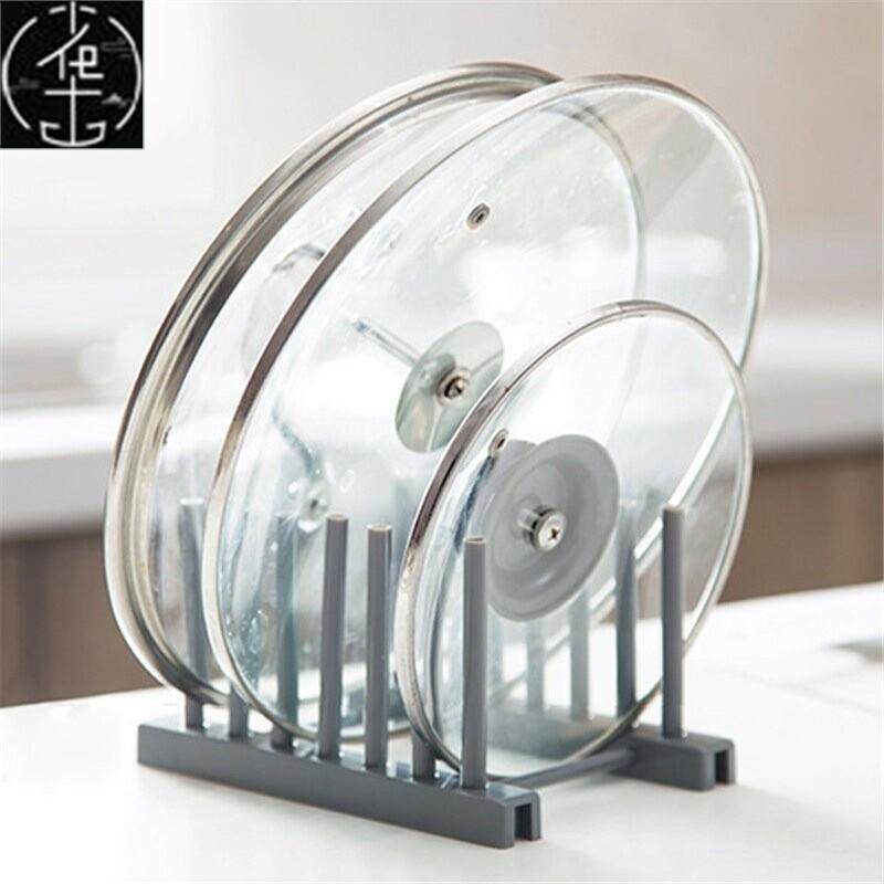 Kitchen Organizer Pot Lid Rack Holder Dish Pan Cover Rack - 实物图