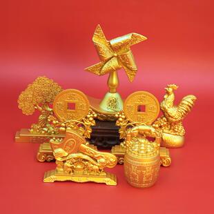 元宝风车风生水起风车风水摆件一帆风顺发财财源滚滚小礼品摆摊