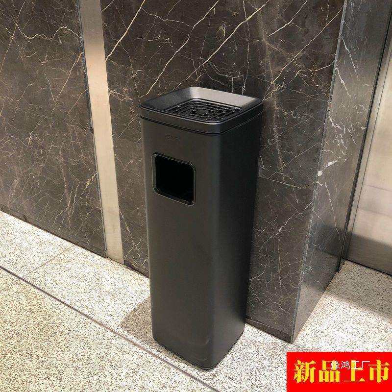 吸烟户外外烟吸烟区落地立式烟灰不锈钢落地式垃圾桶烟灰不锈烟灰