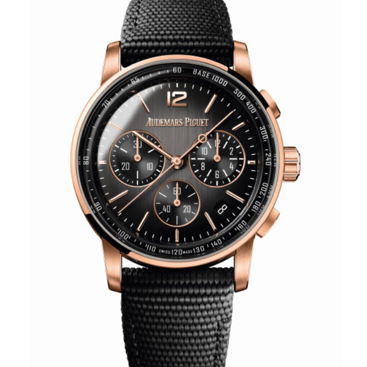 [9.8新]爱彼CODE 11.59系列玫瑰金计时自动机械男表26393NR