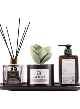 现代tb-63792柜简约样板房卫间浴室摆洗手台套装件生陶瓷托盘香薰