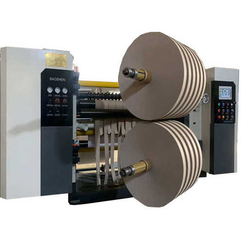 定制高速双胶纸分切机数控恒张力淋膜纸复卷机全伺服牛皮纸分切机