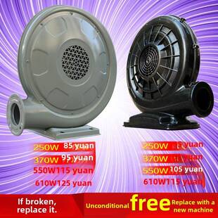 充气拱门风机 卡通气模鼓风机庆典婚庆双龙厨房彩虹门铁风机550W