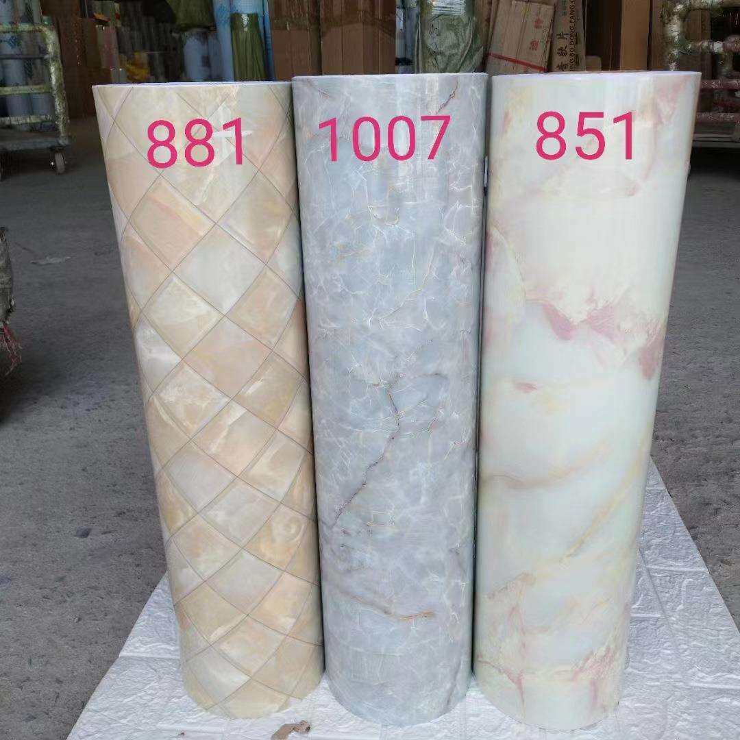 pvc带胶大理石墙纸墙贴自粘厨房防水防油贴纸餐桌橱柜门壁纸瓷砖