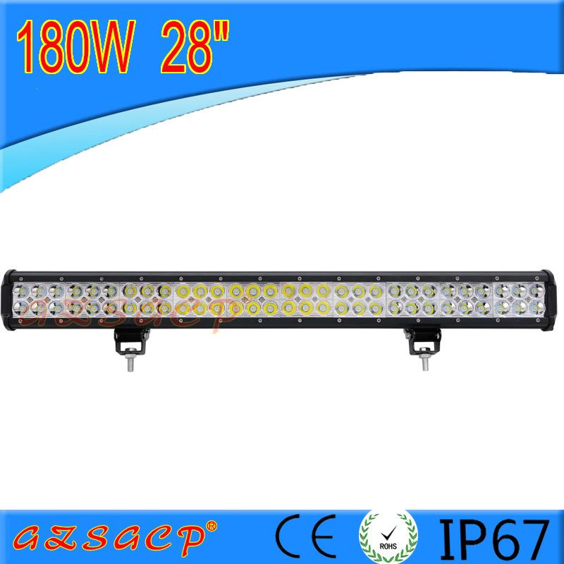 汽车led长条射灯12v24v超亮强光货车越野车顶前杠中网改装灯180W