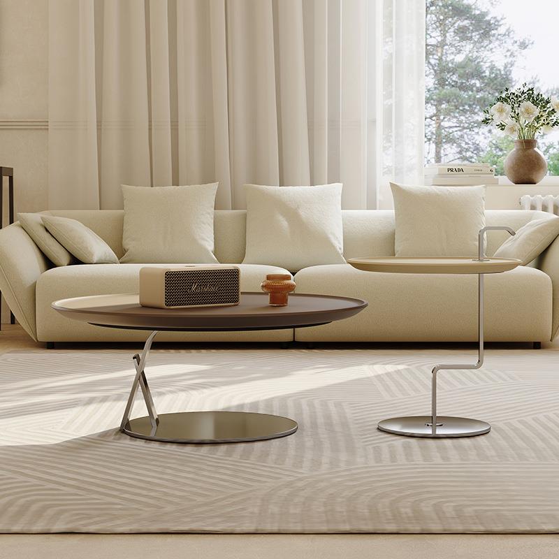 法式奶视油古风复MME茶几阳台不锈钢厅家客用极简电柜设计师家具