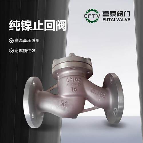 厂家现货供应旋启式/升降式纯镍止回阀H44W-16/25/40/64N2/N4/N6