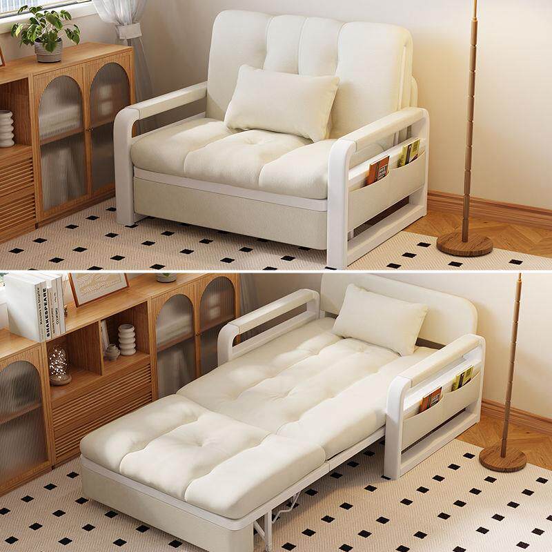 单人沙发床折叠两用2026新款云朵奶油风阳台多功能床小户型伸缩床