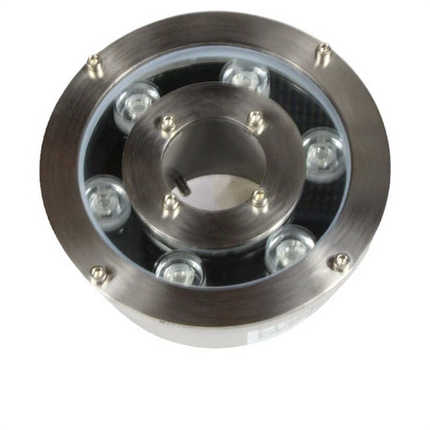 水底喷泉白光灯led鱼池暖不锈钢低压潜水24v景观 庭院涌泉12v光