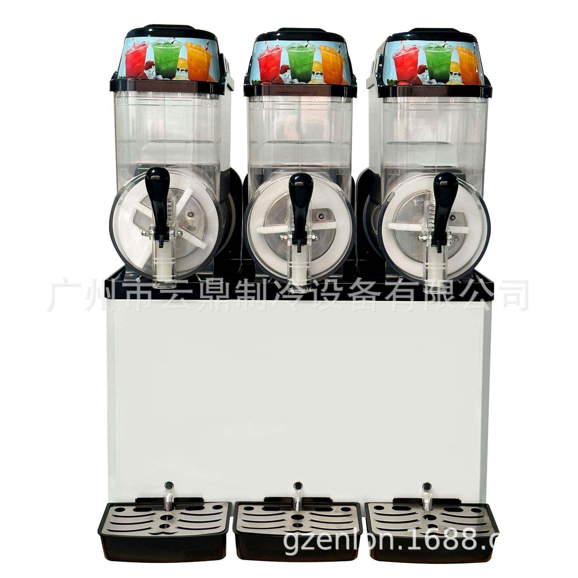 厂家供应餐饮店冷饮雪泥机110Vslushmachine3缸雪融机