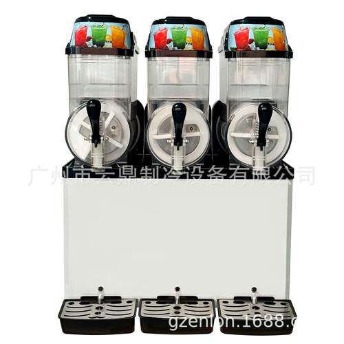 厂家供应餐饮店冷饮雪泥机110Vslushmachine3缸雪融机