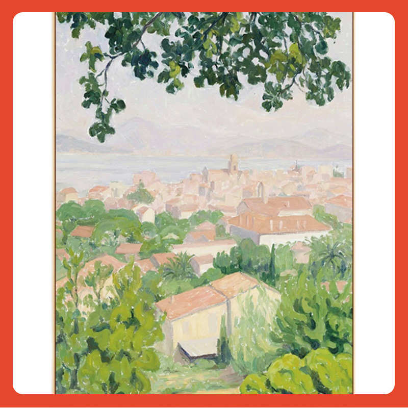 ∉布兰奇名画印象派小众清新风景油画装饰画客厅餐厅卧室床头挂图片
