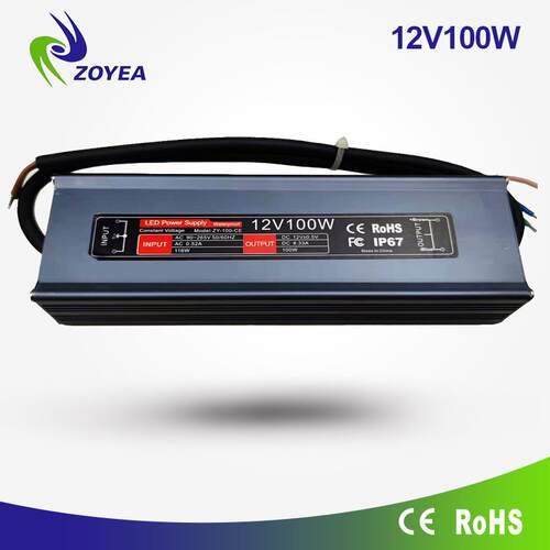 直销认证防水恒压电源LED12V24V100W过认证电源