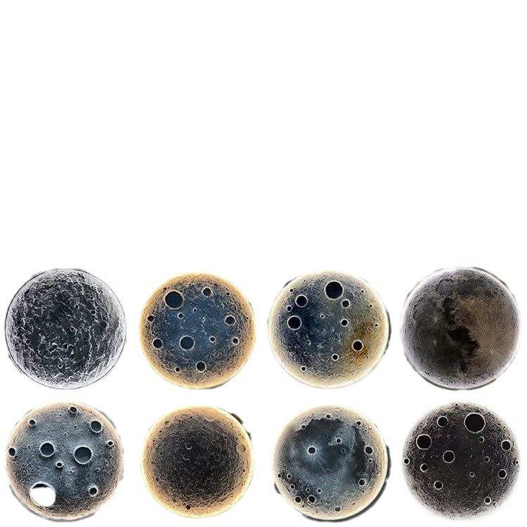 3D立体浮雕月球灯壁灯壁画设计师客厅玄关吸顶壁挂圆形月球装饰灯图片