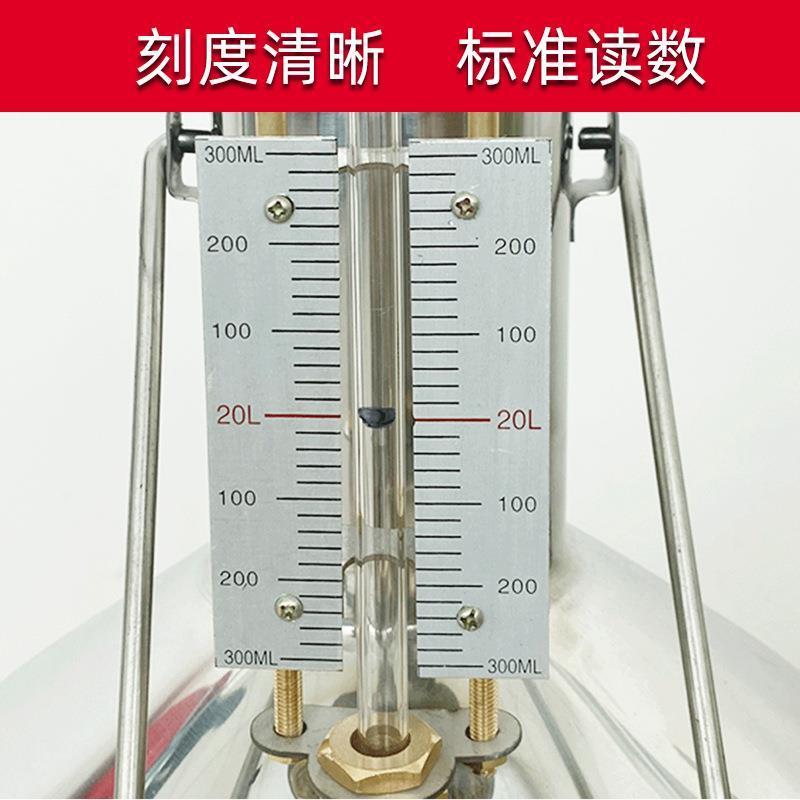 10升20升计量桶罐汽油粗径不锈钢加油机金属测量容器不锈钢油桶