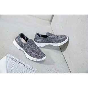 妈鞋 正品 日常闲一脚女鞋 轻便套脚懒人鞋 健 新蹬品防滑妈休软底女鞋