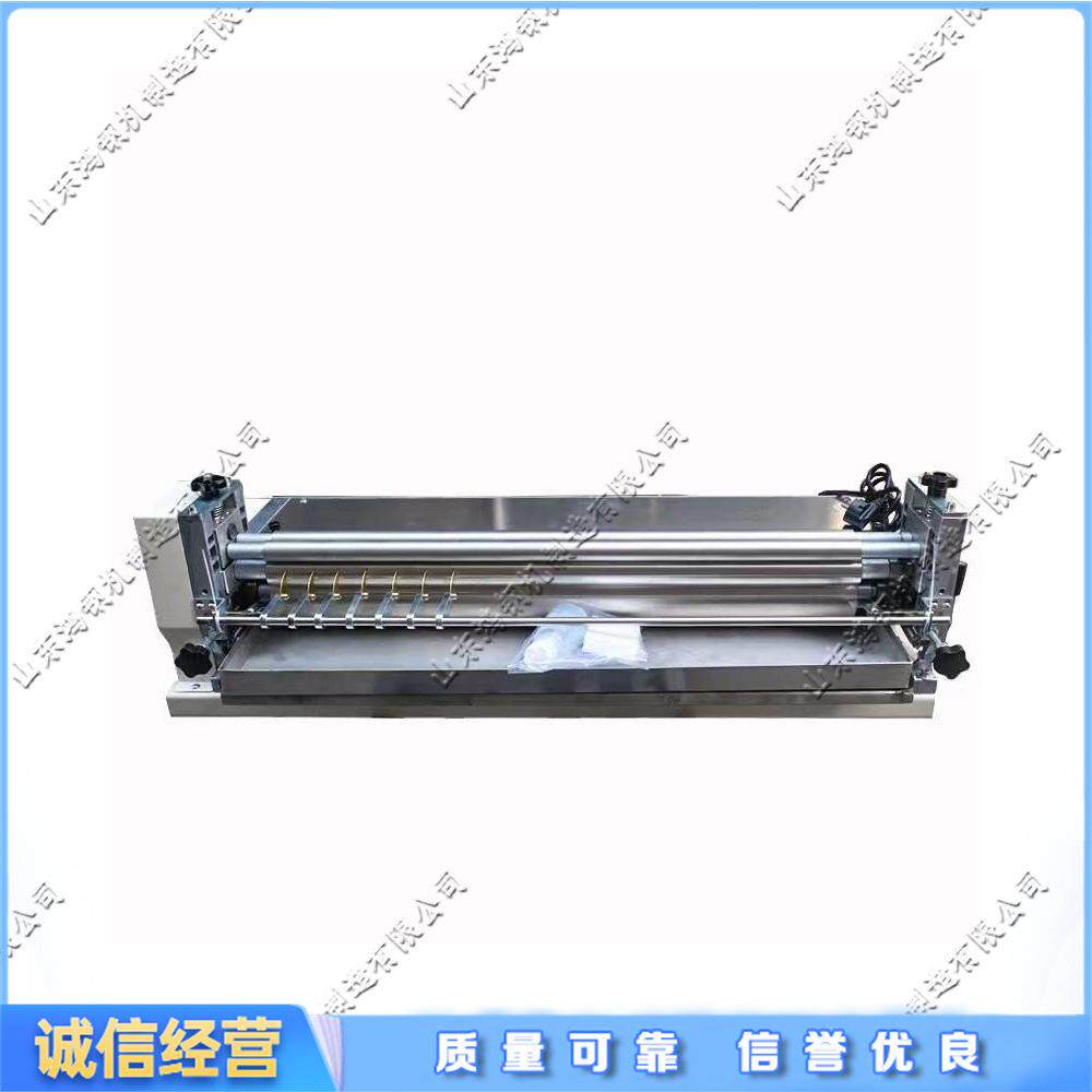 小型电动滚筒胶水机 工业不锈钢胶水机 面纸卡纸包装快速过胶机