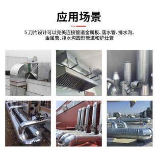 5层刀片金属板波纹压接钳铁皮剪钢管收口管束钳5Blade Downspout