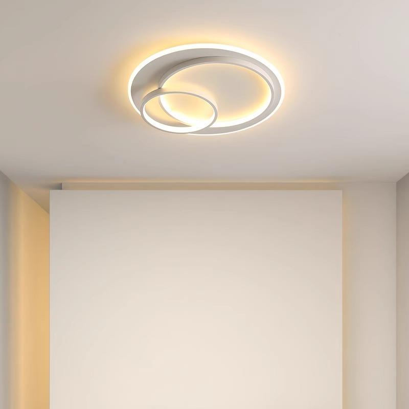 极简MJ1010-卧室灯简约e现代家用创意房客书餐厅主卧房间圆形ld吸