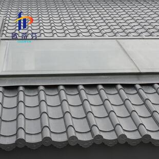 吊脚楼765型屋面瓦 厂家供应0.6mm仿古彩钢金属瓦 铝镁锰屋脊瓦