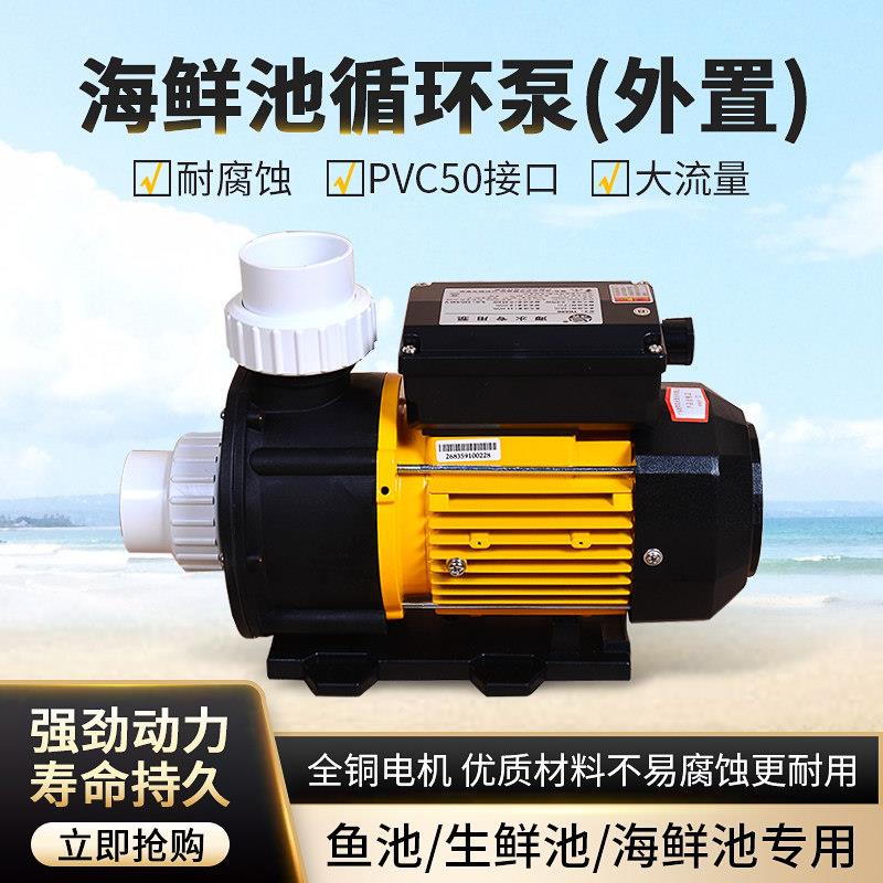 广东凌霄海水泵海鲜池循环生鲜池养殖水泵鱼池泵外置循环帮浦