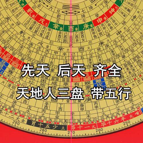 罗国源罗盘高精度香港老字号8寸28层彩面综合盘纯铜面板铝箱木盒