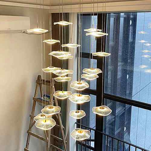 复式楼大吊酒灯现267代轻奢墅别创意客厅灯店大堂售楼部olft楼梯