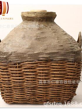 复古工艺桑皮纸糊酒篓酒质健康小型桑皮纸酒篓酒容器包装
