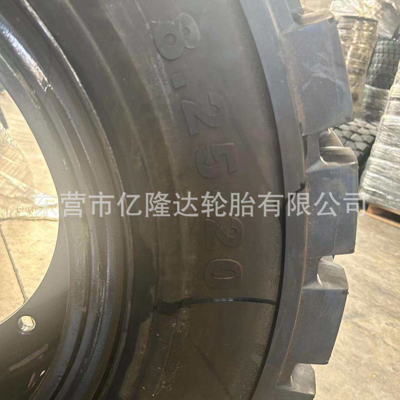 YITOWER安装轮毂轮胎825-20配套挖机铲车实心轮胎9.00-20叉车轮胎