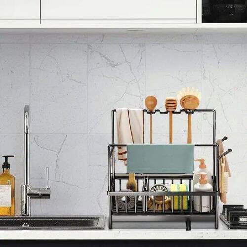 Kitchen Sponge Holder Multifunctional Auto Drainage Brush