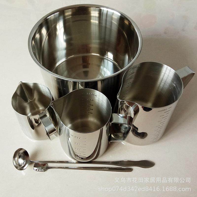 跨境香薰融蜡工具 温度计融蜡锅手作套装大豆蜡蜡烛不锈钢化蜡锅
