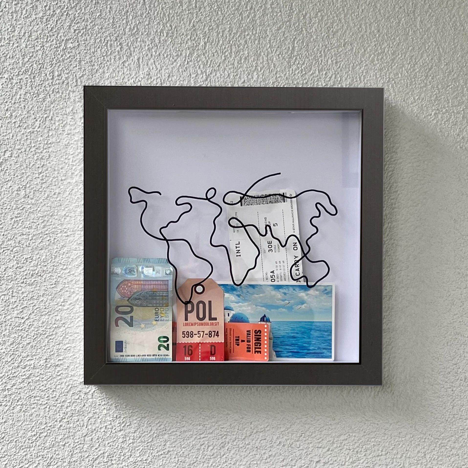 亚马逊明信片DIY亲子装饰画