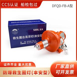 本安型防爆救生圈灯DFQD-FB-A型救生圈自亮浮灯防爆合格证CCS船检
