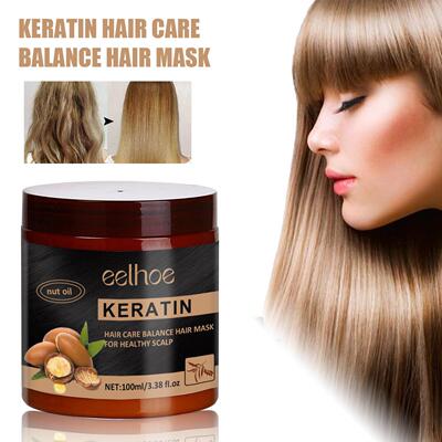 EELHOE Nut Keratin Hair Mask - For Managing Dry, Frizzy Hair