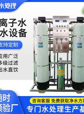 工业用净水器去离子水处理设备实验室用1t/h反渗透超纯水机设备